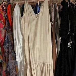 H&M Cream Tiered Maxi Dress – Effortless & Airy